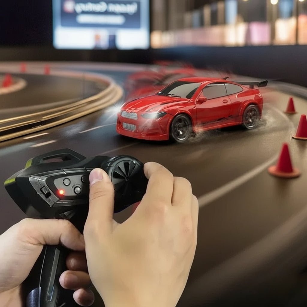 Durable 4WD drift RC car, designed for fast acceleration and precise, stable control.