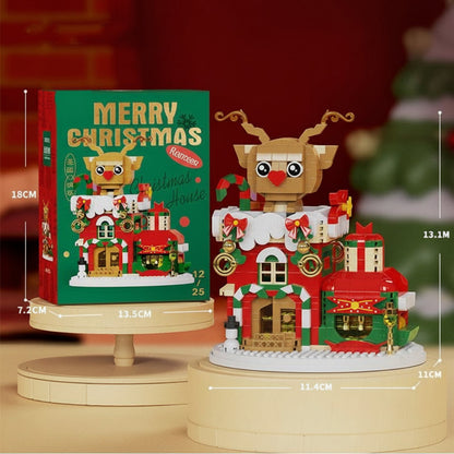Educational mini Christmas building blocks, enhances creativity and festive spirit
