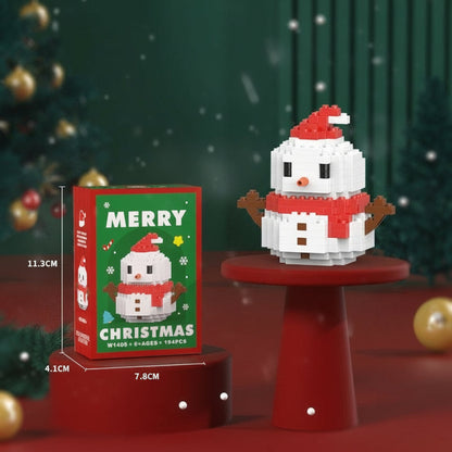 Detailed mini Christmas building blocks, intricate design holiday decoration toy