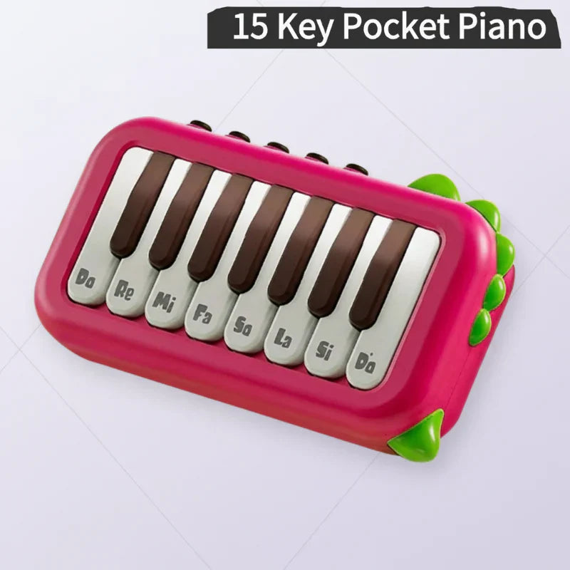 Educational music toy: a mini electronic piano with lighted keys, perfect for young beginners