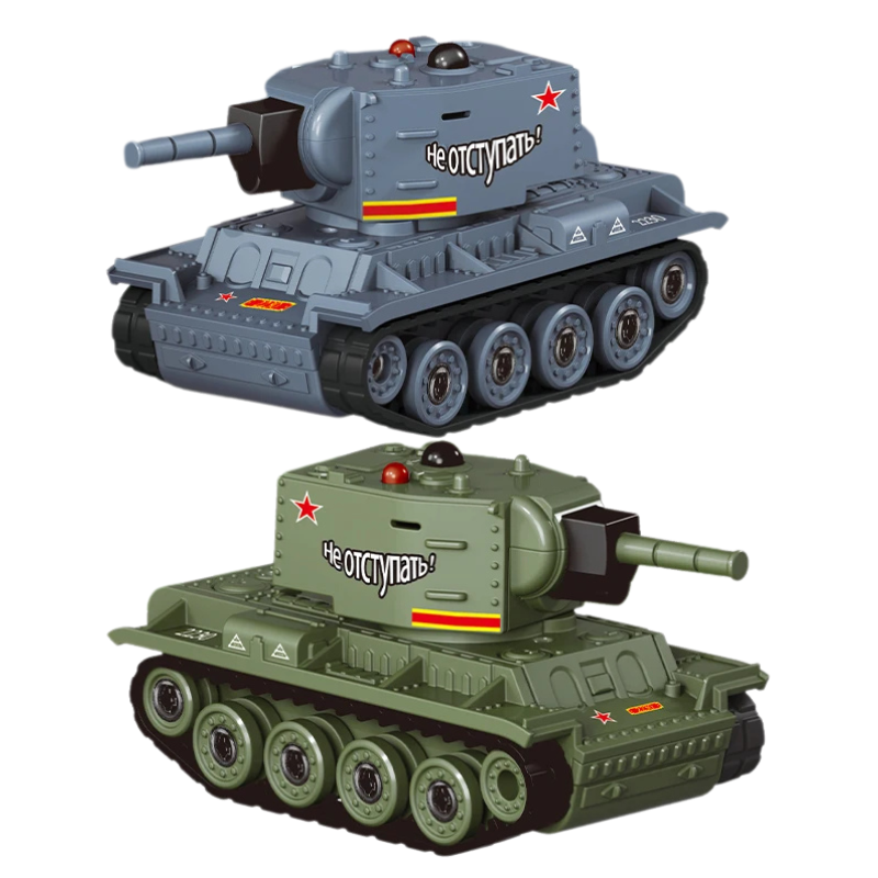 Kids playing with mini RC battle tanks, an interactive infrared toy and gift