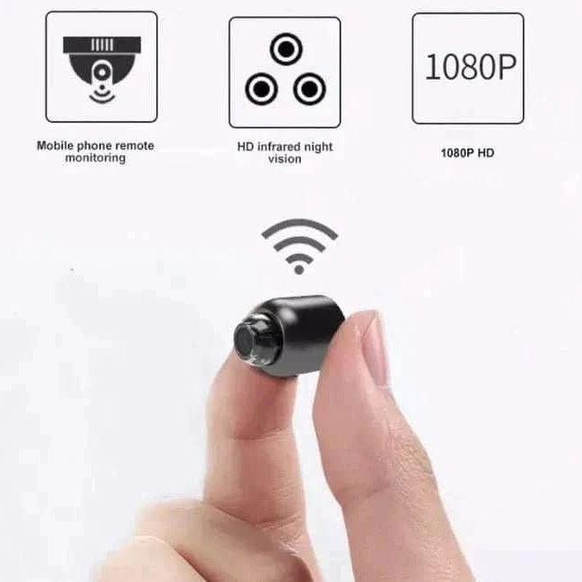 Tiny yet powerful mini security camera with wireless connectivity and clear night vision for peace of mind.