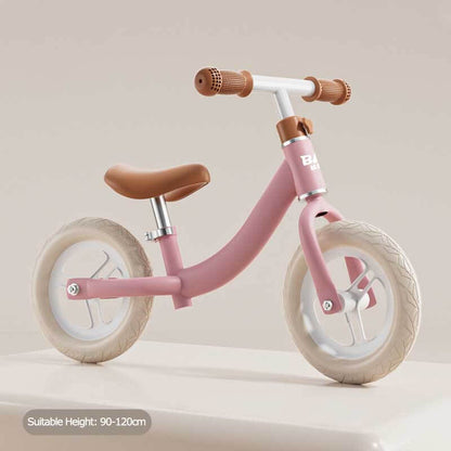 Princess pink balance bike, lightweight design for toddlers, ideal children's learning toy.