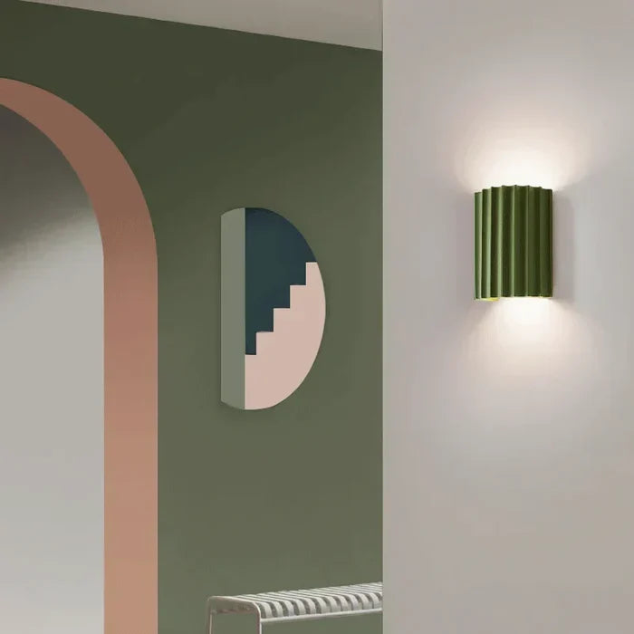 Ambient LED ArtisticWave wall lamp, enhances living room and bedroom lighting.