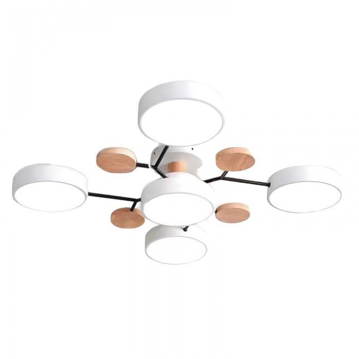 Contemporary branching LED ceiling light, energy saving, for stylish home lighting.