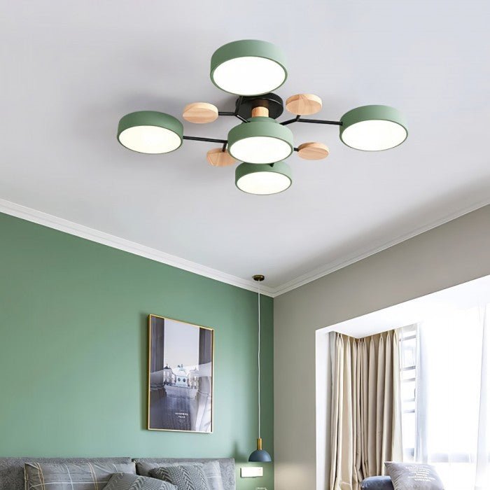 Decorative LED ceiling fixture, modern branching look, ideal for a refined home.