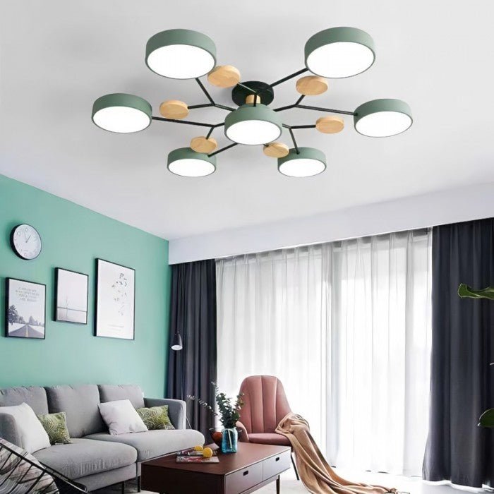 Decorative branching LED fixture, a modern focal point for any room.