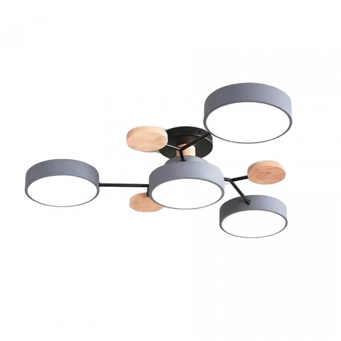 Modern LED ceiling fixture with unique branching arms, elegant and functional.