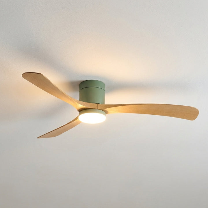 Enjoy quiet comfort with this modern ceiling fan, featuring integrated LED light and efficient air circulation for any room.