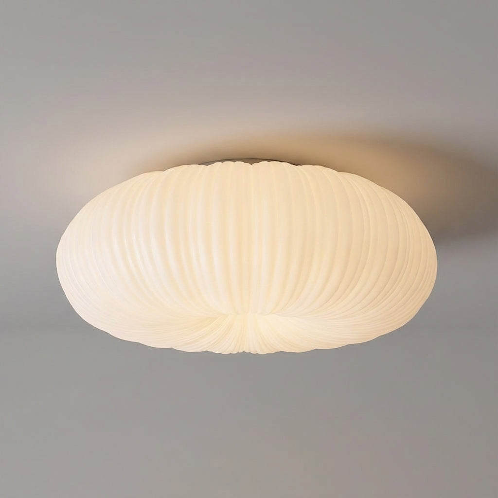 Stylish modern LED flush mount ceiling light, energy-efficient and dimmable, ideal for home ambient lighting.