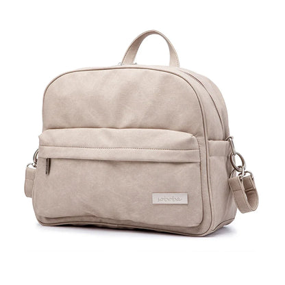 Diaper backpack with modern aesthetic, ideal for organizing all baby essentials on the go