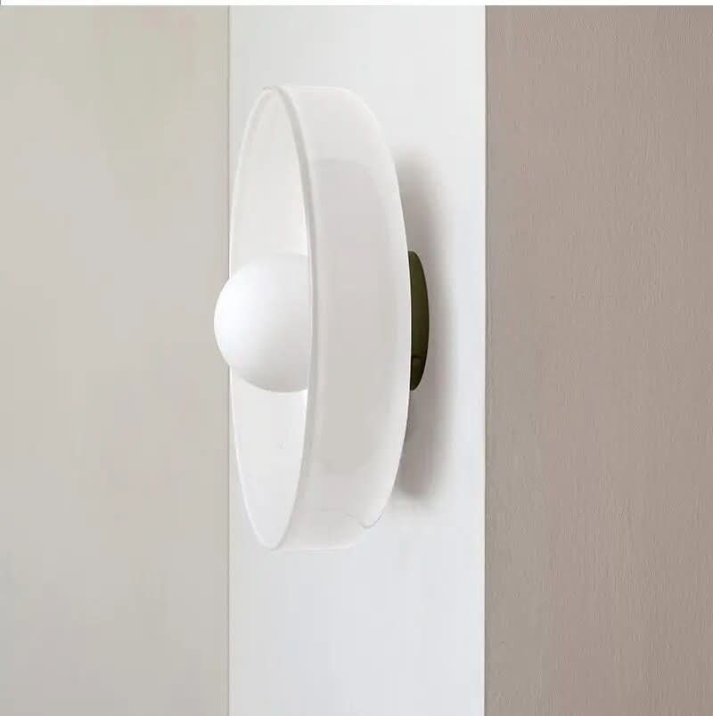 Modern elegant glass ceiling lamp, beautiful lighting solution for Nordic interior design.