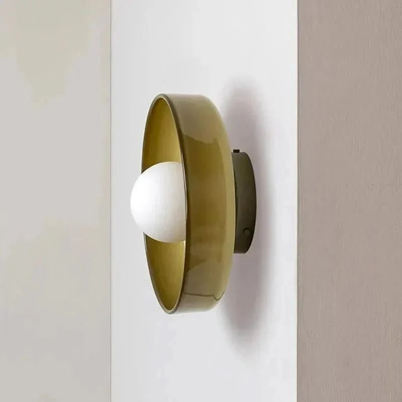 Versatile modern glass ceiling lamp, elegant fixture suitable for various room lighting styles.