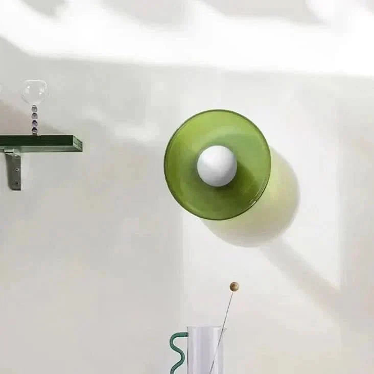 Contemporary glass ceiling light, stylish fixture for modern home decor.