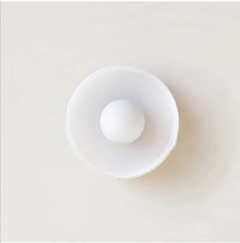 Minimalist modern glass ceiling lamp, elegant Nordic lighting for home interiors.