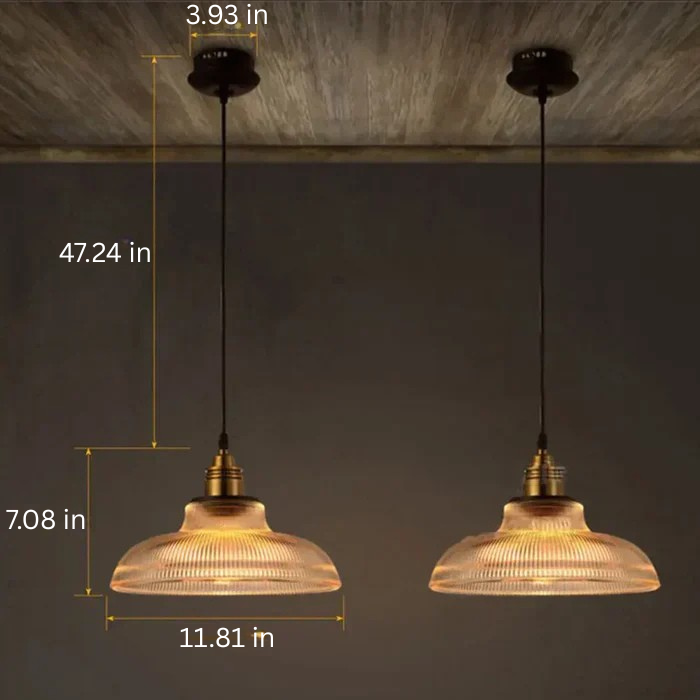 Sleek modern glass pendant light, versatile ceiling lamp for stylish home decor, living & dining room lighting.