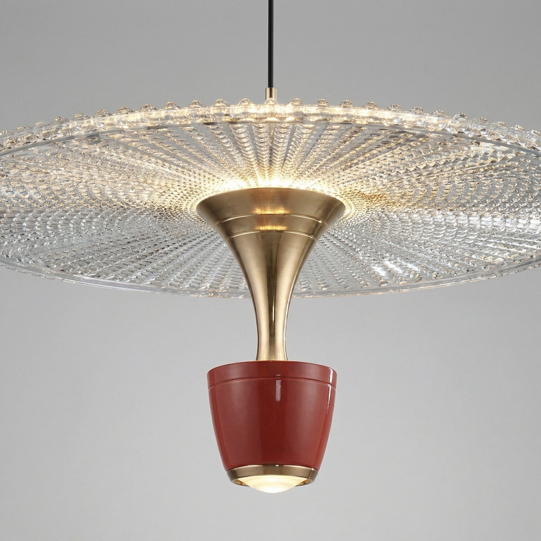 Glissara modern pendant light, a stylish ceiling fixture providing versatile ambient lighting.