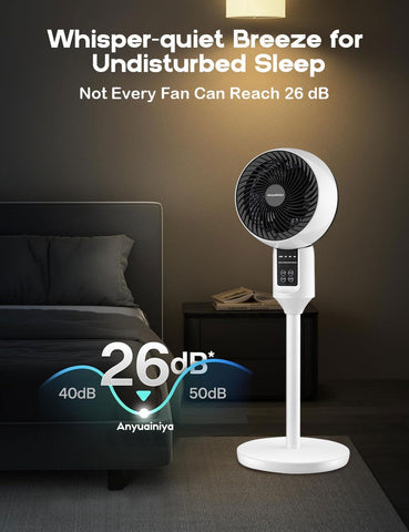 Versatile height-adjustable oscillating fan, functions as both a table & pedestal fan for optimal airflow.