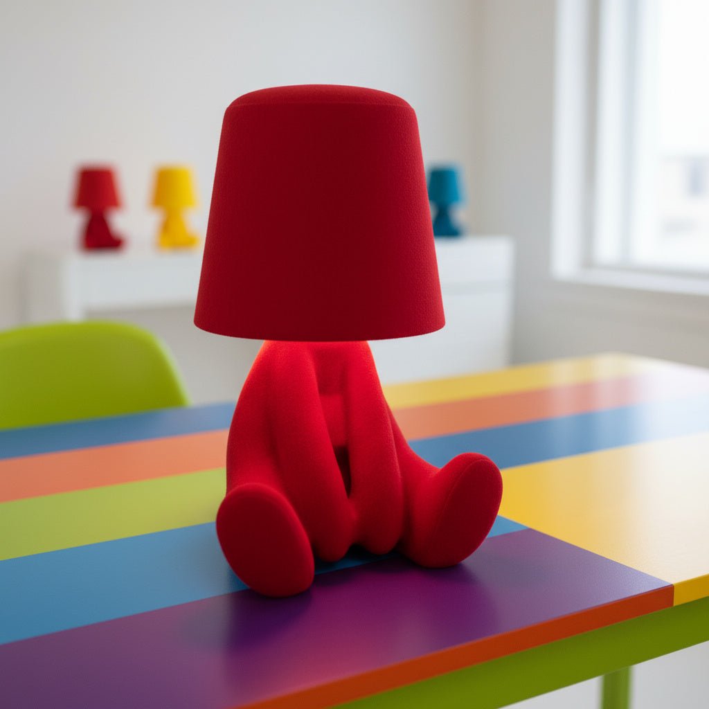 Stylish human silhouette LED lamp, ideal for modern room decor and unique ambient lighting.