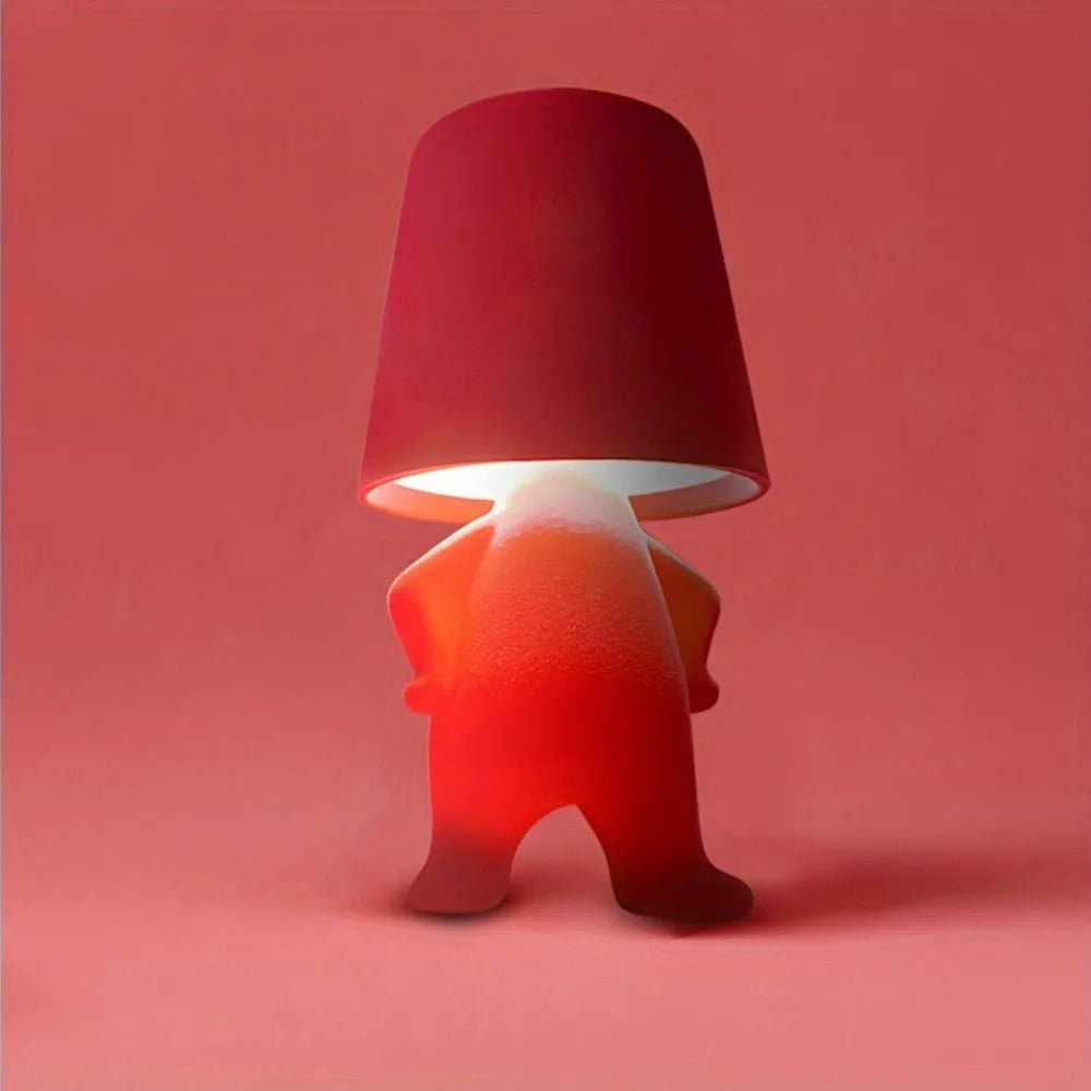 Modern abstract human figure LED table lamp, a sophisticated piece for creative lighting.