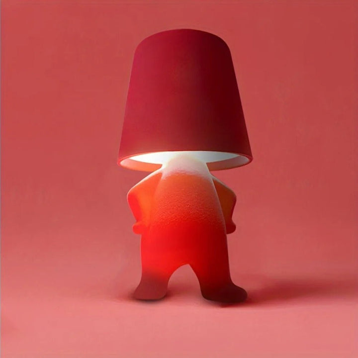 Modern abstract human figure LED table lamp, a sophisticated piece for creative lighting.
