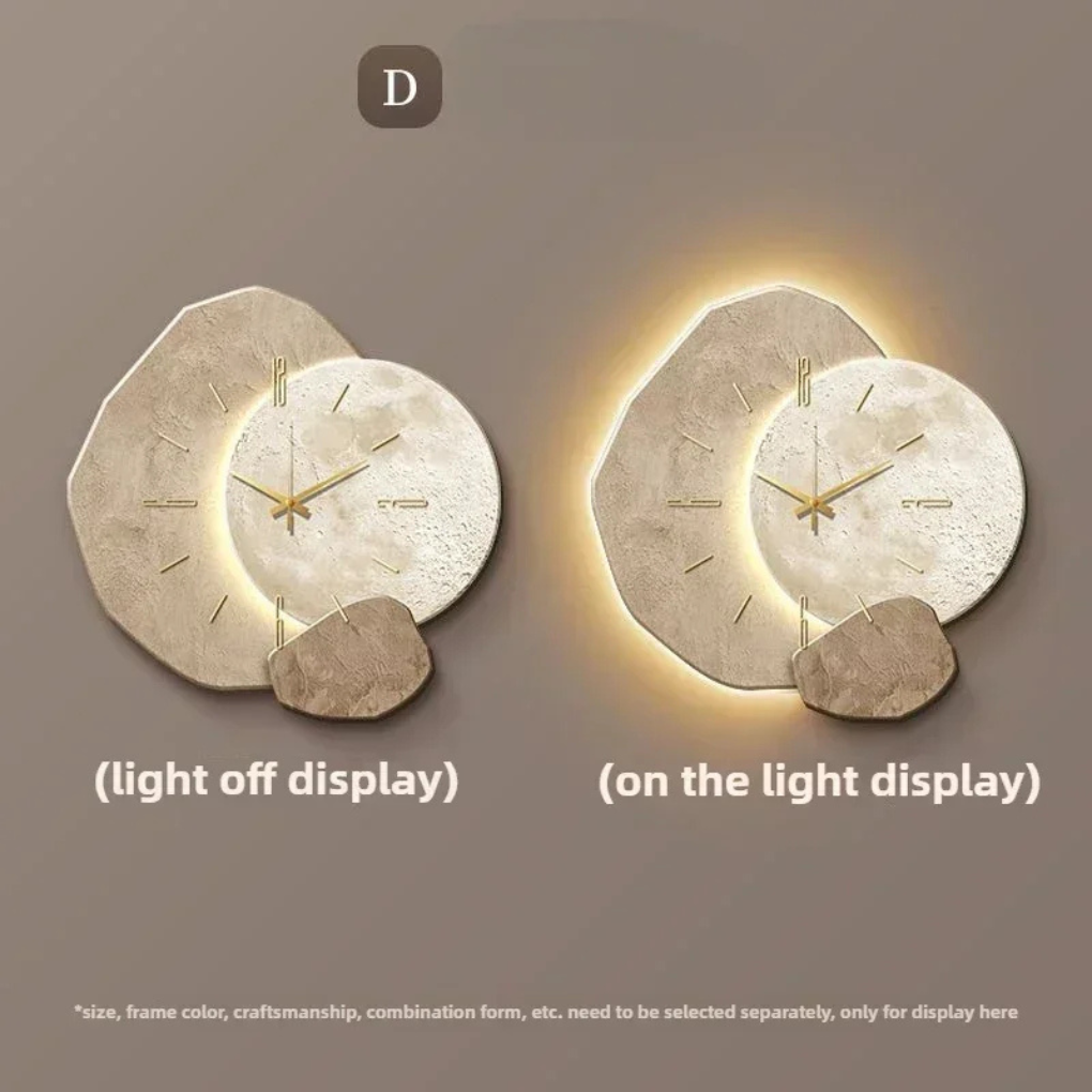 New modern illuminated wall clock with silent LED light, ideal contemporary home and office decor.