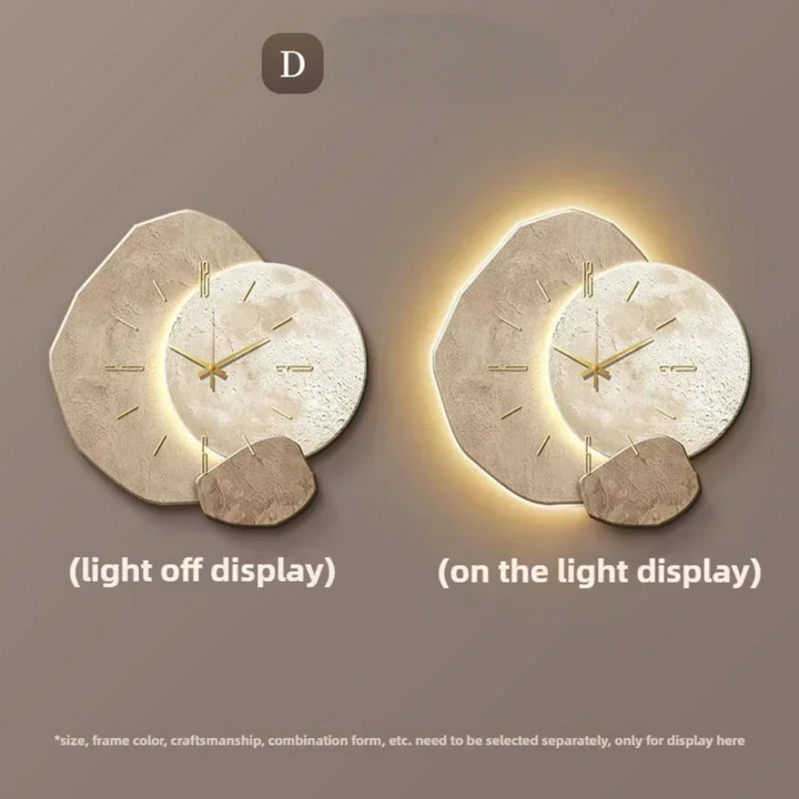 New modern illuminated wall clock with silent LED light, ideal contemporary home and office decor.