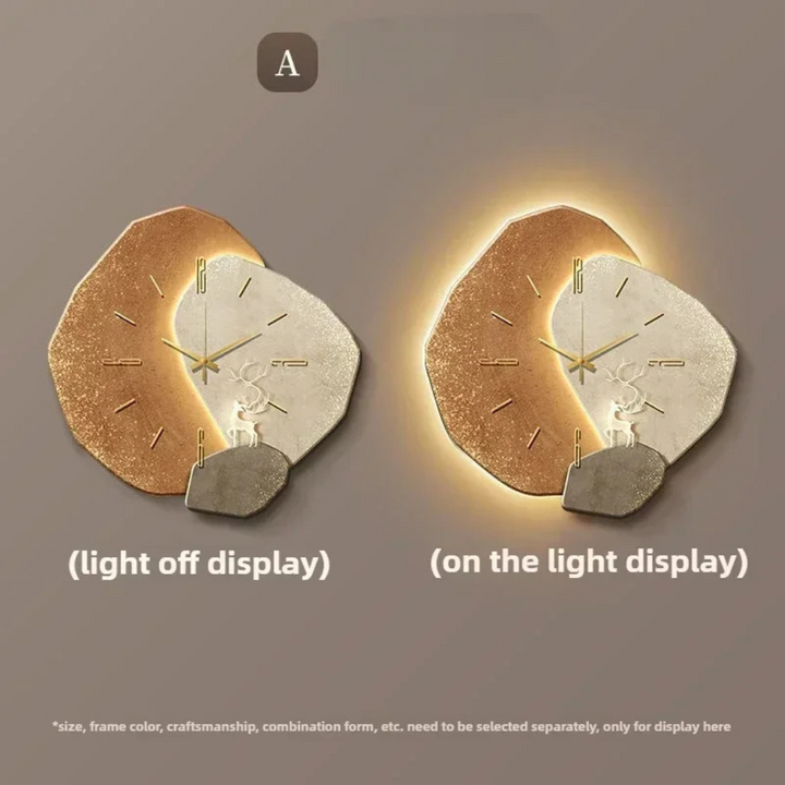 Minimalist contemporary LED wall clock, a functional and decorative piece with silent integrated light.