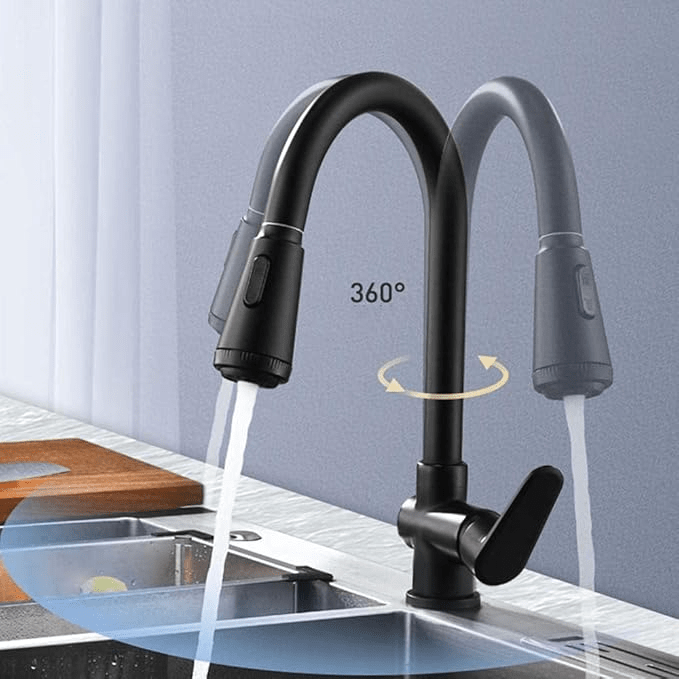 Brushed nickel contemporary kitchen touch faucet with flexible pull-out spray, perfect for a stylish kitchen upgrade.