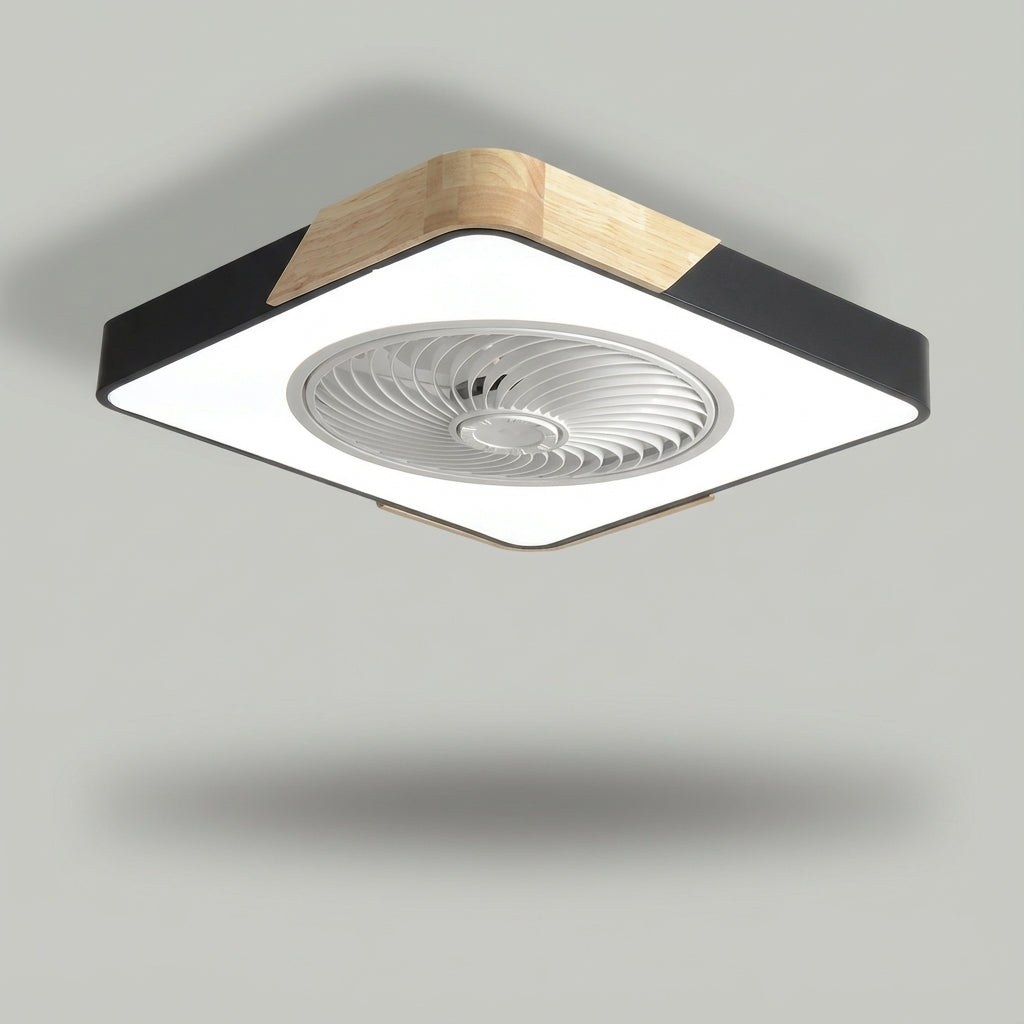 Enhance your space with a quiet, modern LED ceiling fan light fixture; integrated lighting & smart remote.