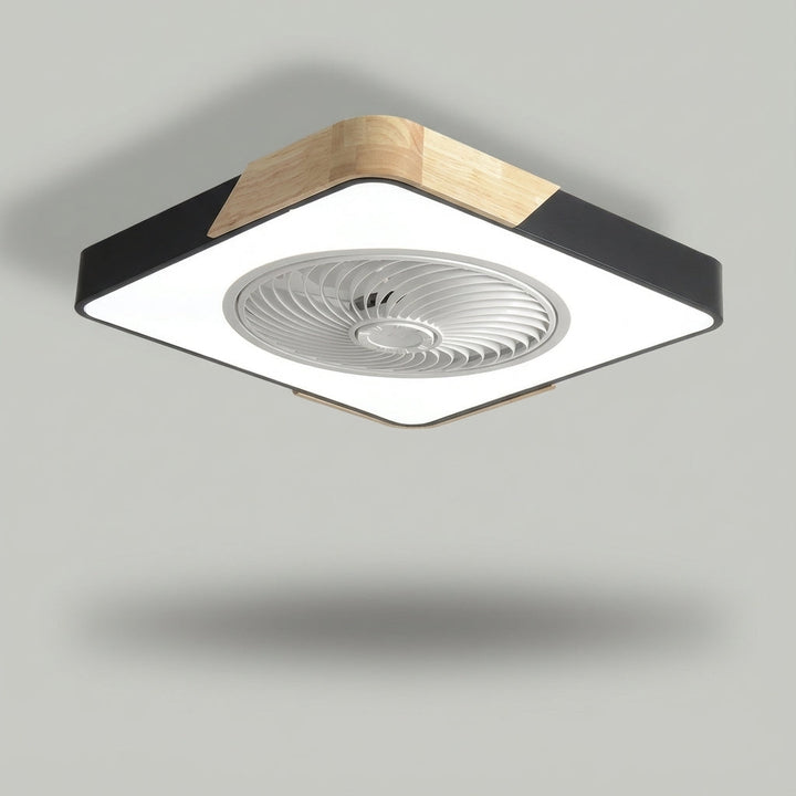 Enhance your space with a quiet, modern LED ceiling fan light fixture; integrated lighting & smart remote.