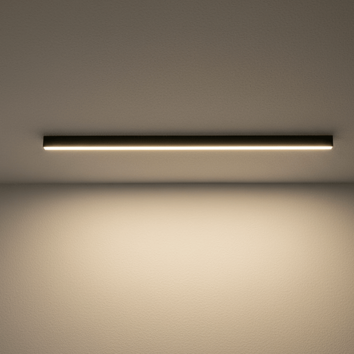 Modern LED flush mount ceiling light, perfect for Scandinavian style homes.