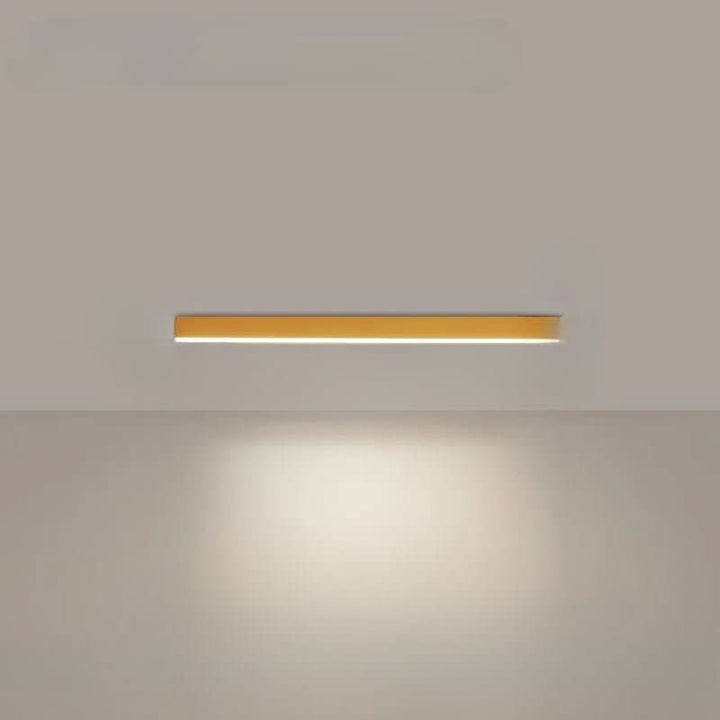 White minimalist LED ceiling light, provides clean, modern illumination.