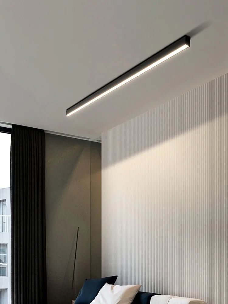 Scandinavian style LED flush mount, provides bright, even ceiling illumination.