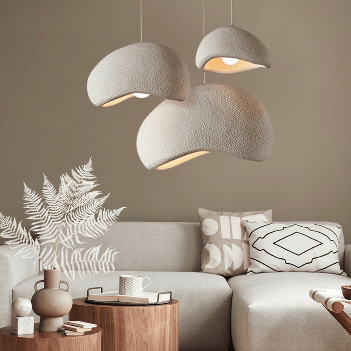Sleek LED pendant light with E27 bulb, adjustable & dimmable. Modern ceiling fixture for contemporary decor.