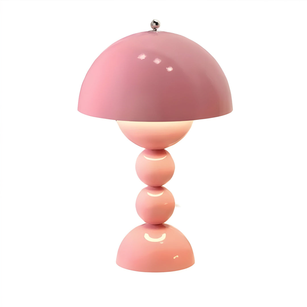 Minimalist dimmable LED table lamp, provides soft mood lighting.