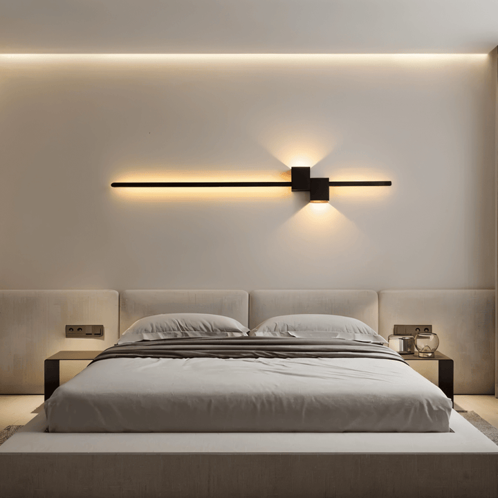 Modern linear LED accent wall light for minimalist home & office ambiance.