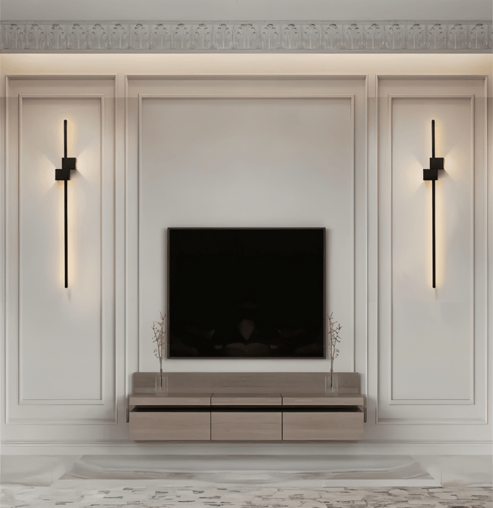 Contemporary linear LED wall light, ideal for modern home and office accent lighting.