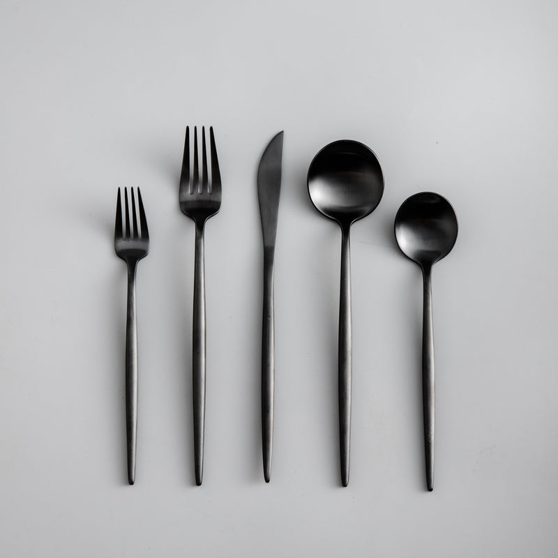 PureSet minimalist flatware displayed, excellent for a modern home and elegant dinnerware.