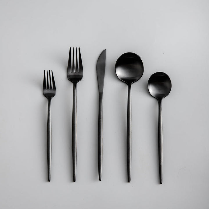 PureSet minimalist flatware displayed, excellent for a modern home and elegant dinnerware.