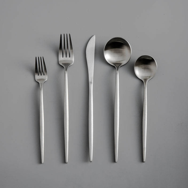 Sophisticated PureSet modern cutlery, enhancing the aesthetic of any dining table.
