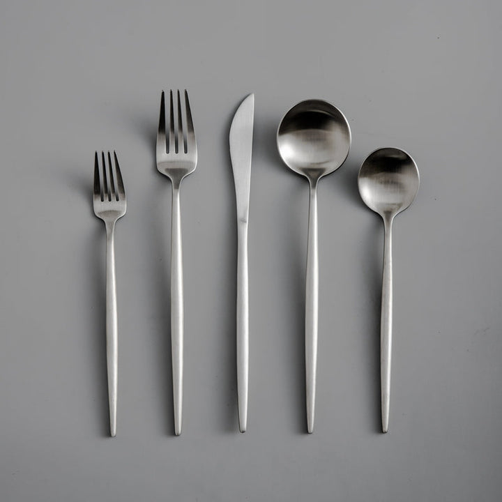 Sophisticated PureSet modern cutlery, enhancing the aesthetic of any dining table.