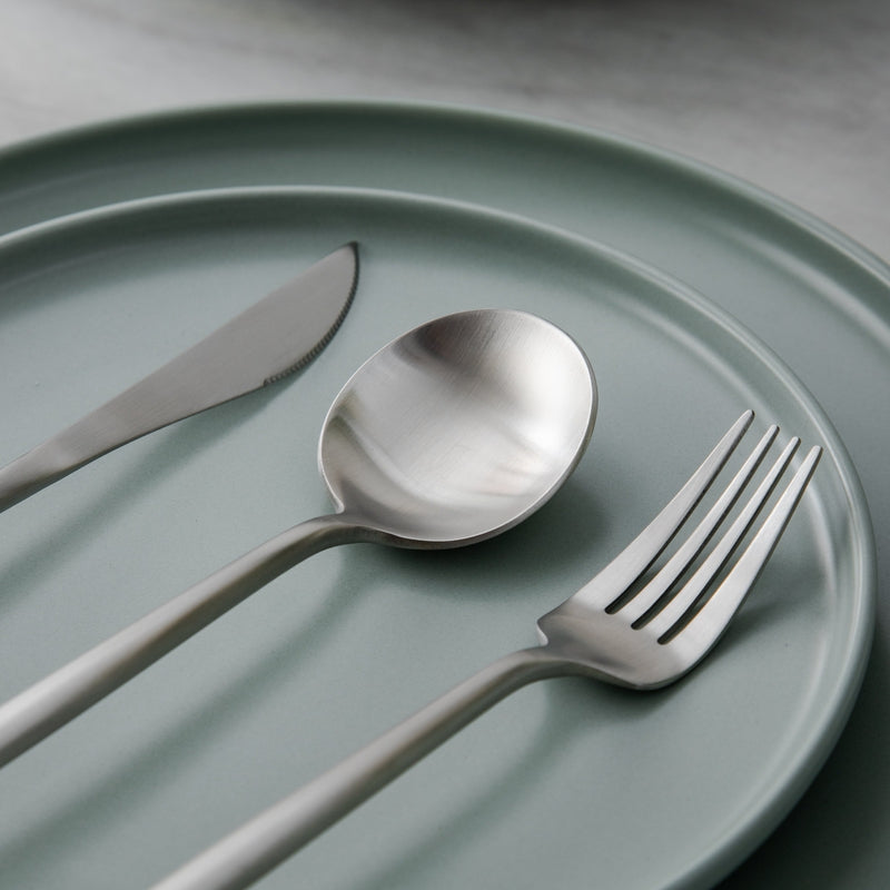 Modern design PureSet cutlery, embodying simplicity and functionality for your kitchen.