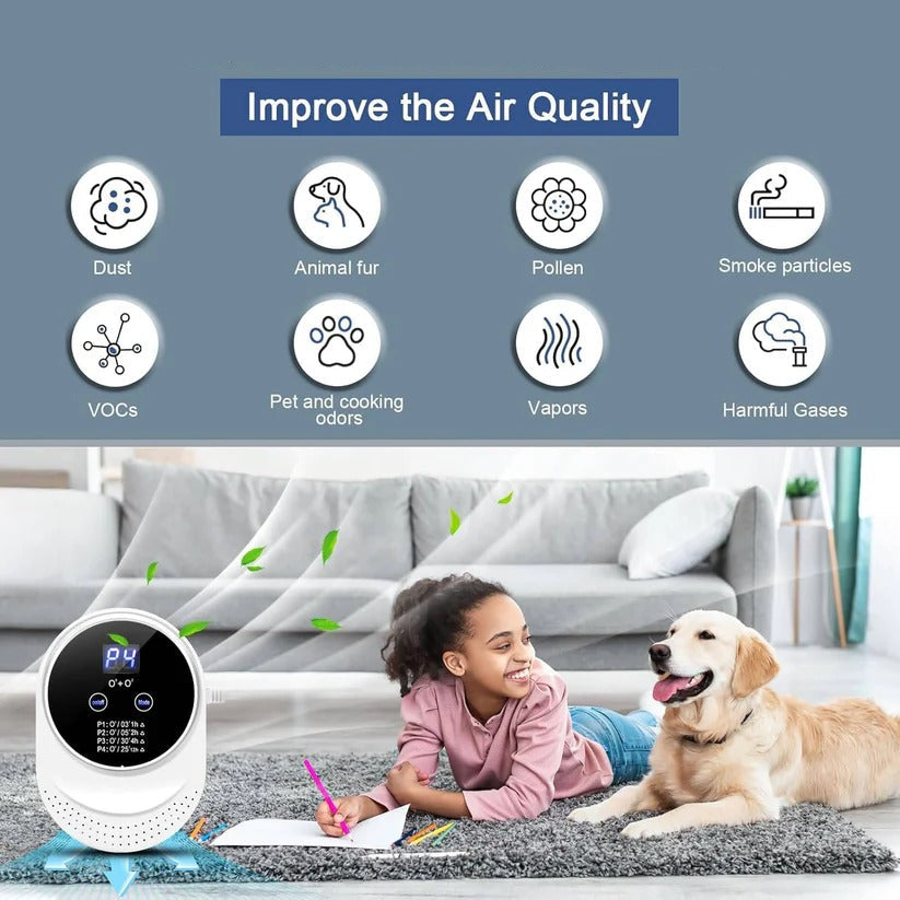 Programmable home fragrance device for superior indoor air quality. Automatic odor control for fresh home.