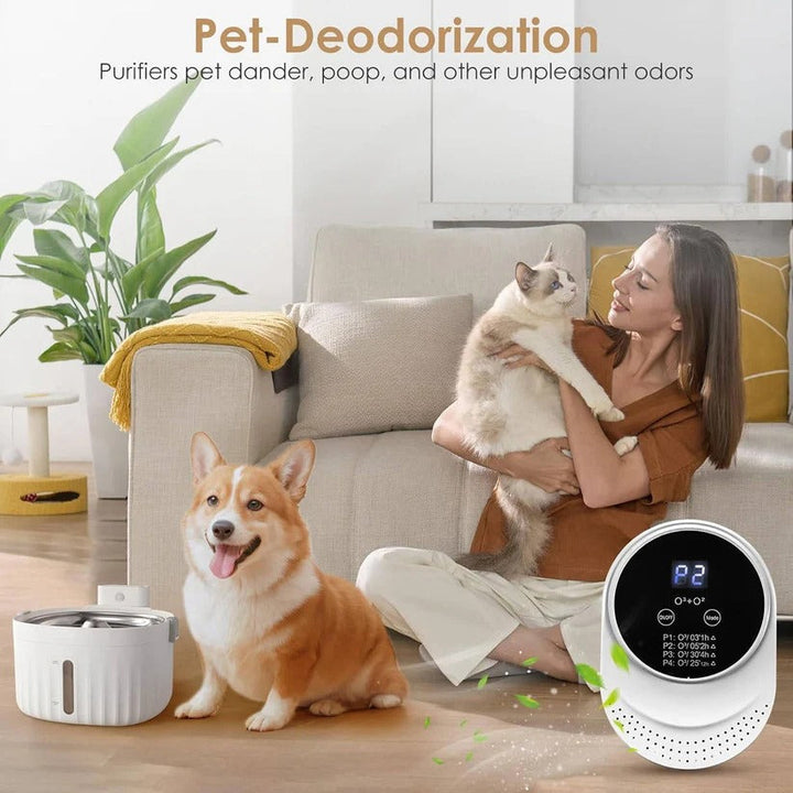 Wall mountable, filterless automatic freshener. Programmable odor control for a continuously fresh home.