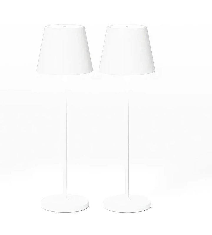 Energy-efficient LED table lamp, portable, dimmable & rechargeable. Wireless lighting solution for home & garden.