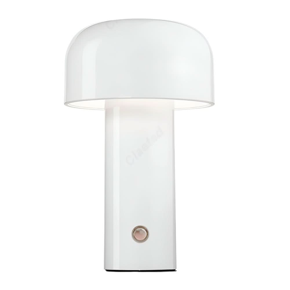 Modern LED desktop lamp for ambient lighting, USB powered and portable for office or home study.