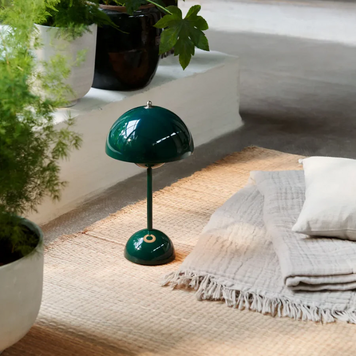Elegant modern touch lamp creating ambient lighting, perfect for home decor & relaxation.