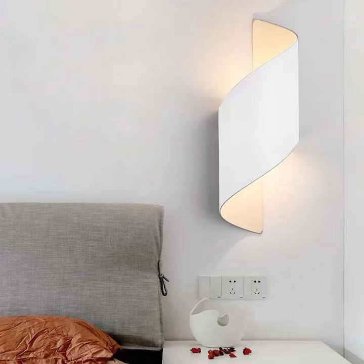 TwistLight modern spiral LED wall sconce, an iconic decorative lamp for home & garden.
