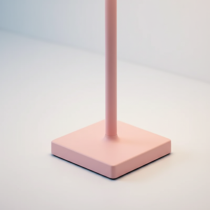 Contemporary wireless dimmable LED lamp, great for desks or patio, offers versatile lighting.
